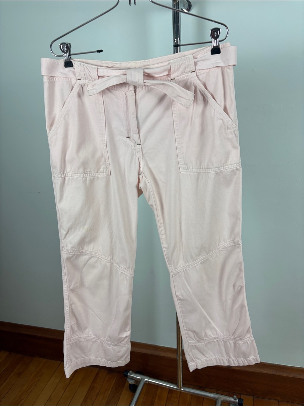 Summery Pink ankle crop pants